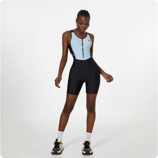 One Piece Swimsuit Yoga Spring Racing Sports Shorts Women Slim Fit Competition Jumpsuit Bella Mia