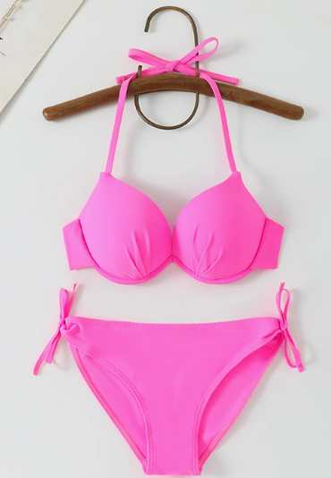 Spring Vacation Beach Bikini Swimsuit Women Steel Bracket Gathered Sexy Three Point Swimsuit Three Piece Sets Bella Mia