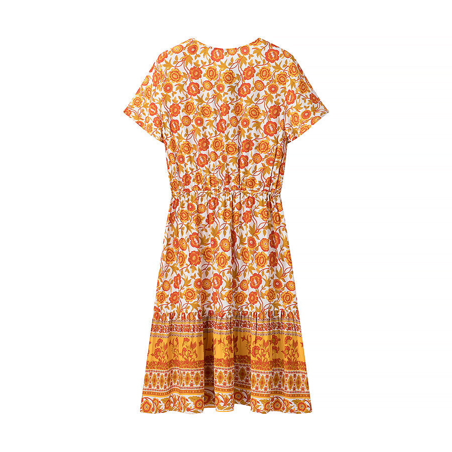 Women Clothing Best Casual Vacation Rayon Positioning Floral Print Maxi Dress Bella Mia