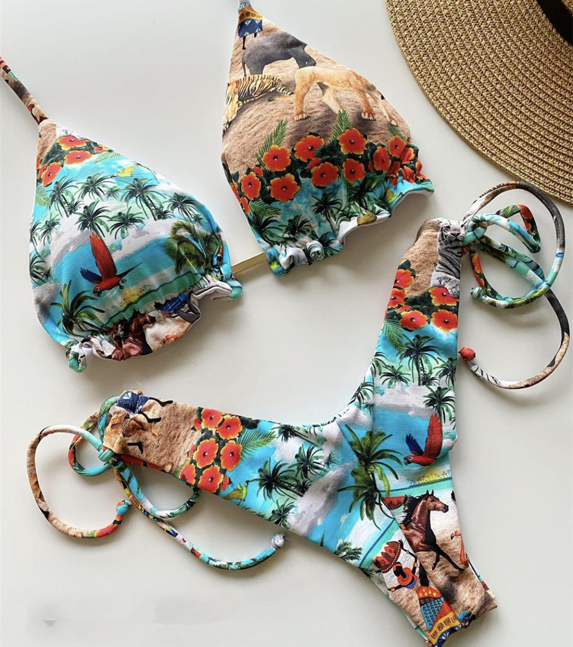 Swimsuit Floral Vintage Bikini Sexy Swimwear Bella Mia