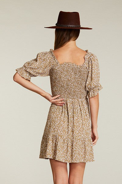 Floral smocked dress Miss Sparkling