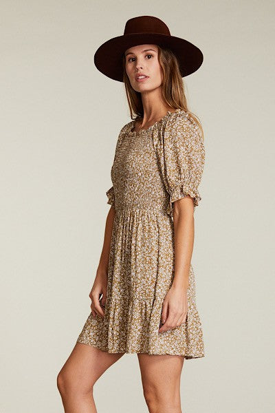 Floral smocked dress Miss Sparkling