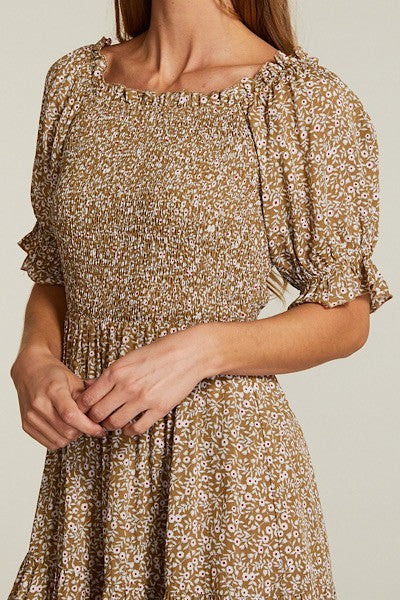 Floral smocked dress Miss Sparkling