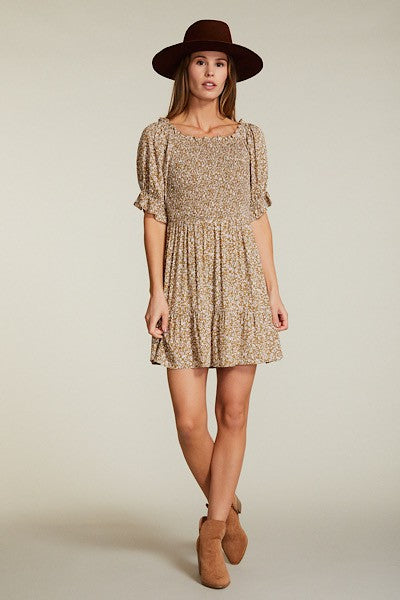 Floral smocked dress Miss Sparkling