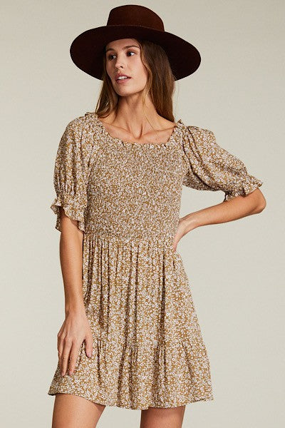 Floral smocked dress Miss Sparkling