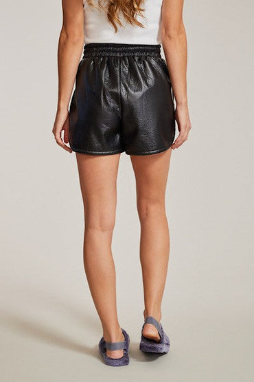 Soft Pleather Shorts