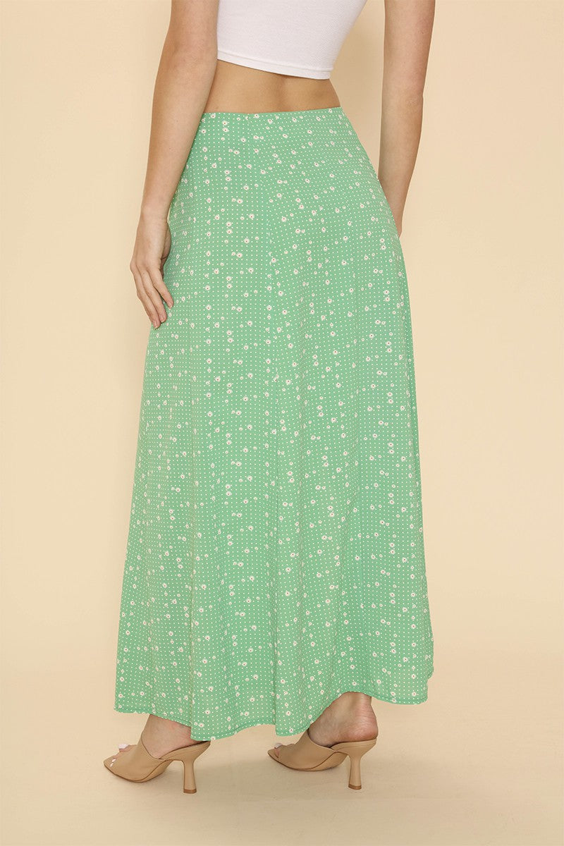 Maxi skirt with slit detail Miss Sparkling