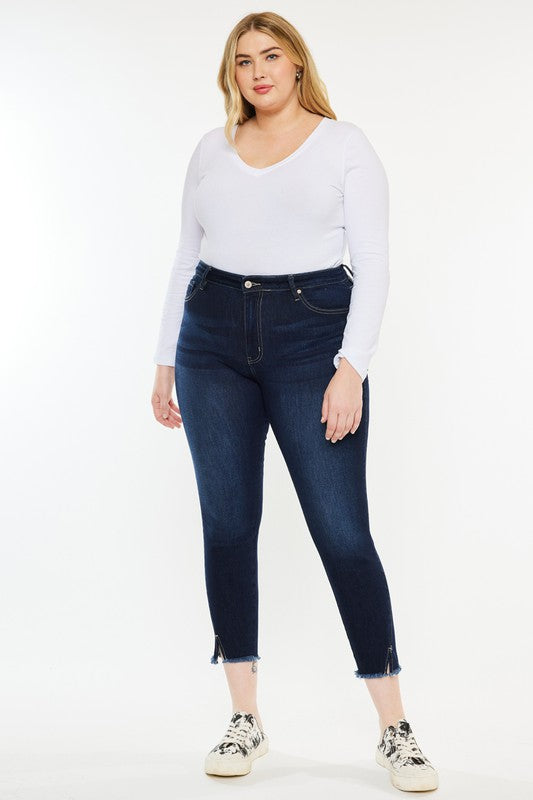 Plus High Rise Ankle Skinny Jeans KanCan Coco’s Tee Boutique