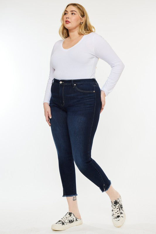 Plus High Rise Ankle Skinny Jeans KanCan Coco’s Tee Boutique