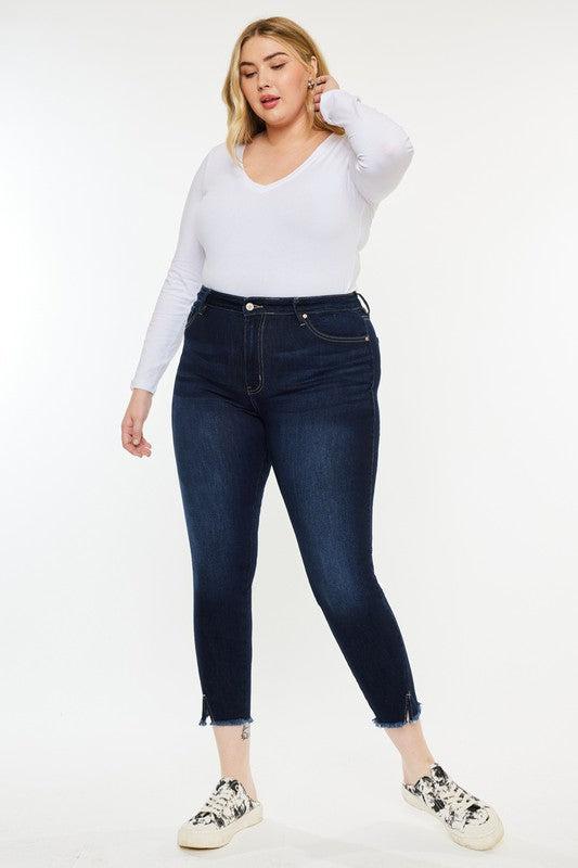 Plus High Rise Ankle Skinny Jeans KanCan Coco’s Tee Boutique