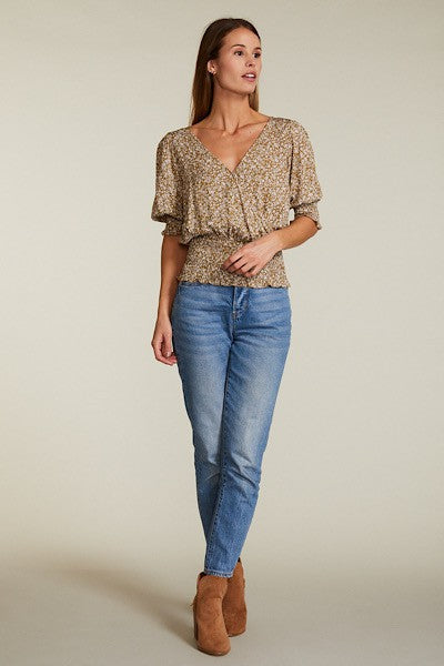 Smocked Waist Top Miss Sparkling