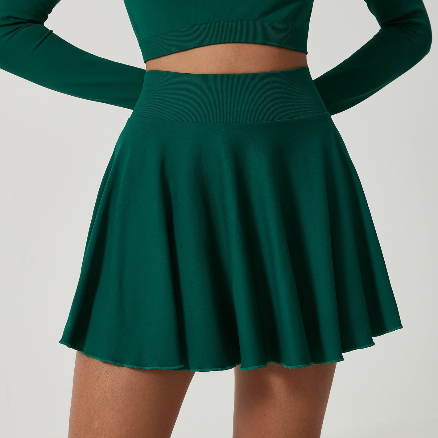 Ice High Waist Yoga Skirts Exercise Skort Tennis Skirt Exercise Workout Quick Drying Sun Protection Skirt Bella Mia