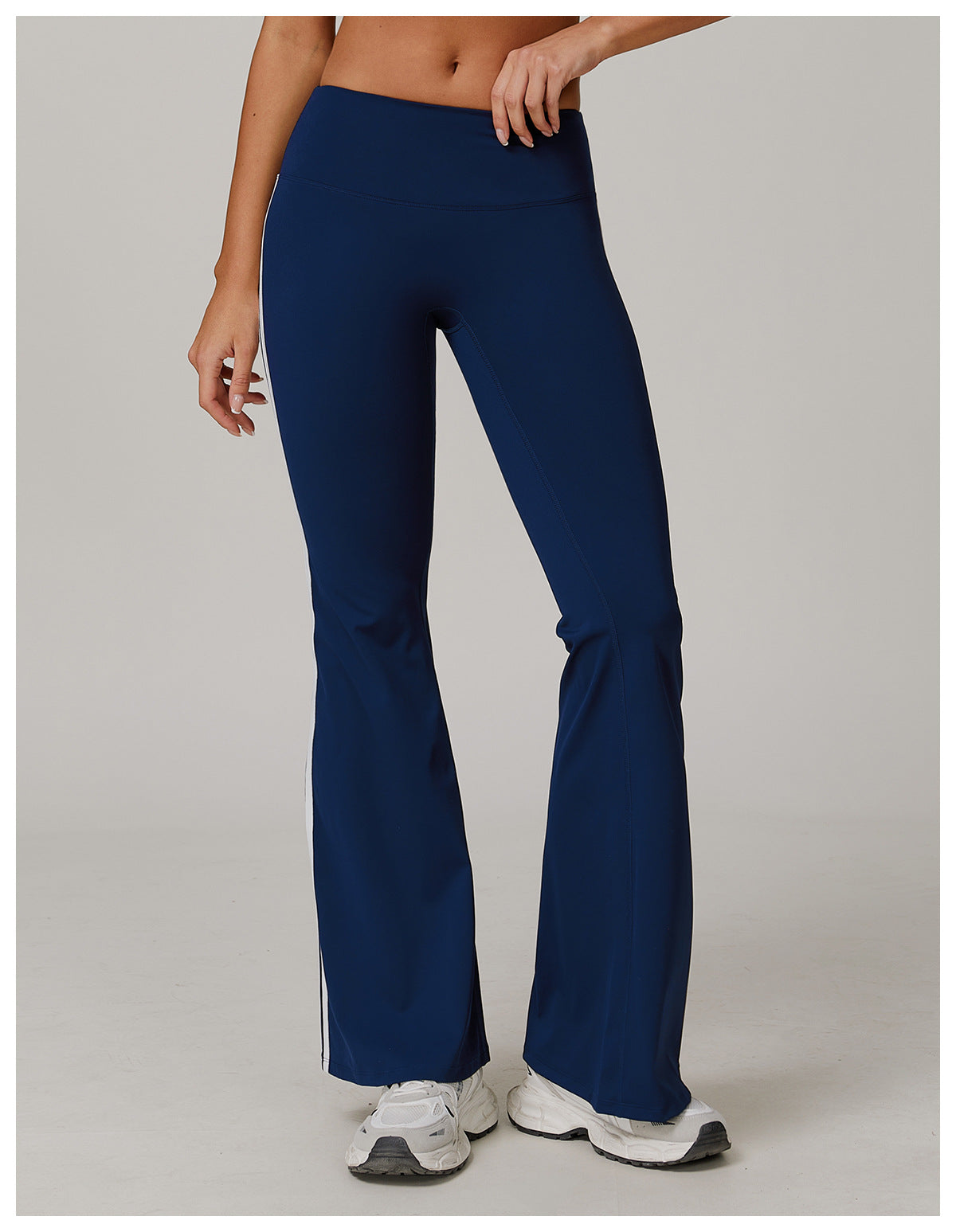 Nude Feel Sports Trousers Slightly Stretch Slimming Wide Leg Fitness Pants Quick Dry Casual Running Bell Bottom Pants Bella Mia