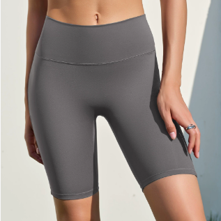 Spring Summer Yoga Fifth Pants Hip Lifting Peach Hip High Waist Belly Contracting Anti Curling Outer Wear Tight Sports Riding Yoga Pants Bella Mia