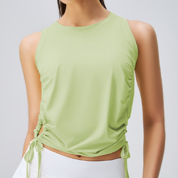 Yoga Wear Women Spring Summer Sun Protection Top Professional High End Fashionable Workout Clothes Vest Women Quick Drying Sports Blouse Bella Mia