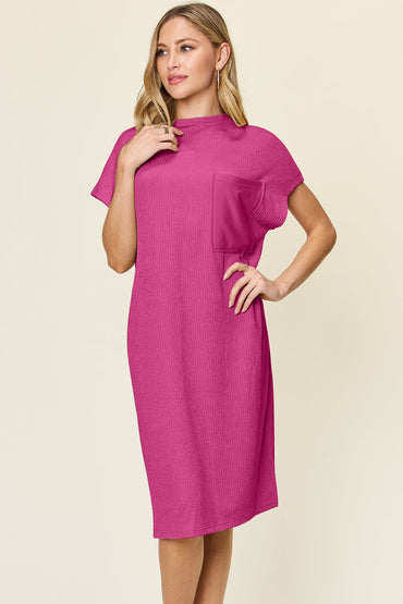 Double Take: Mock Neck Short Dress