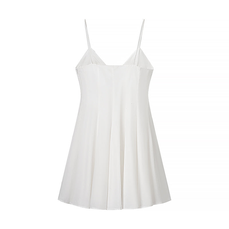 Summer Women Clothing Sexy Young Sexy Wear Waist Trimming Short Sling Dress Bella Mia