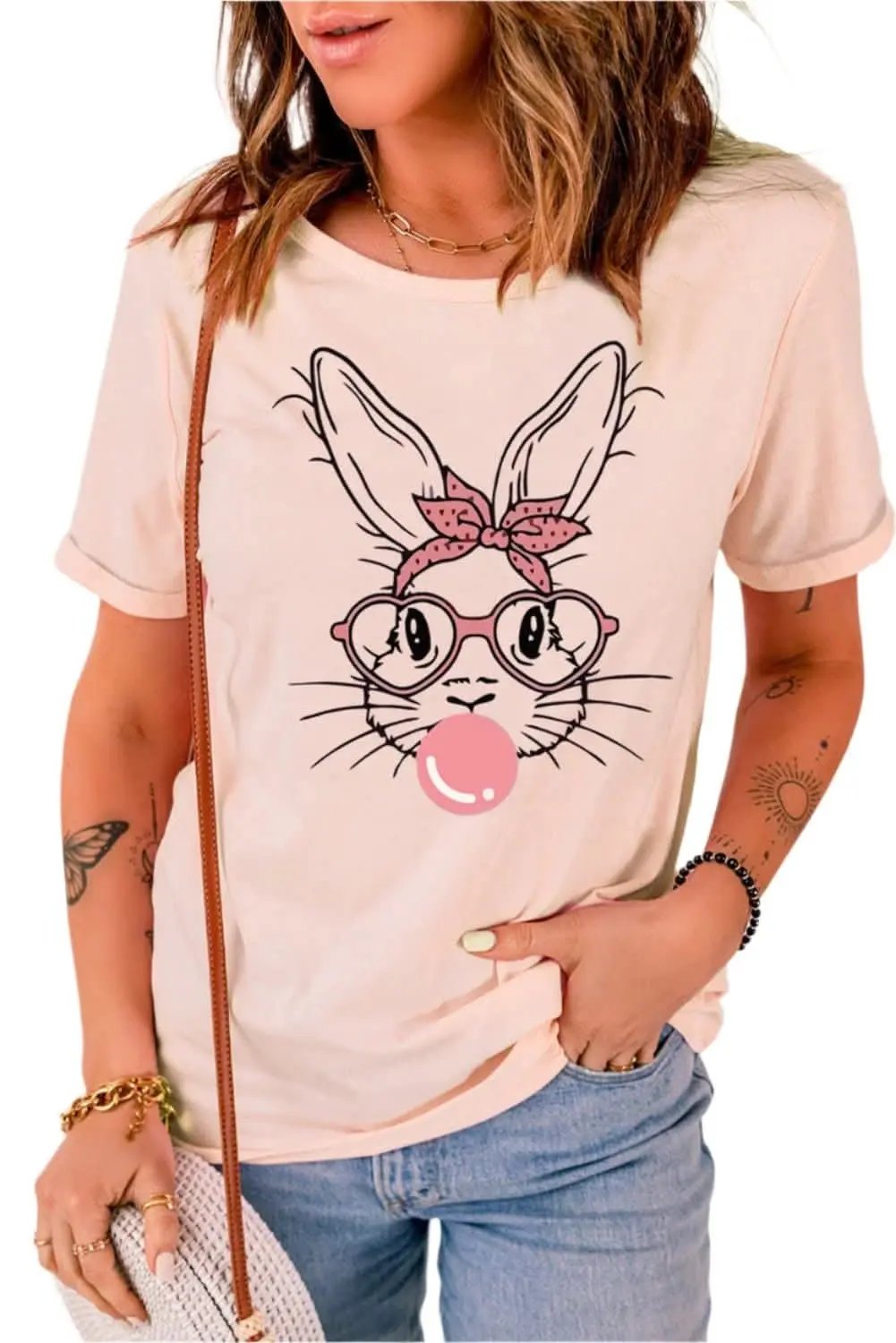 Playful Rabbit Graphic Tee - Love Salve 