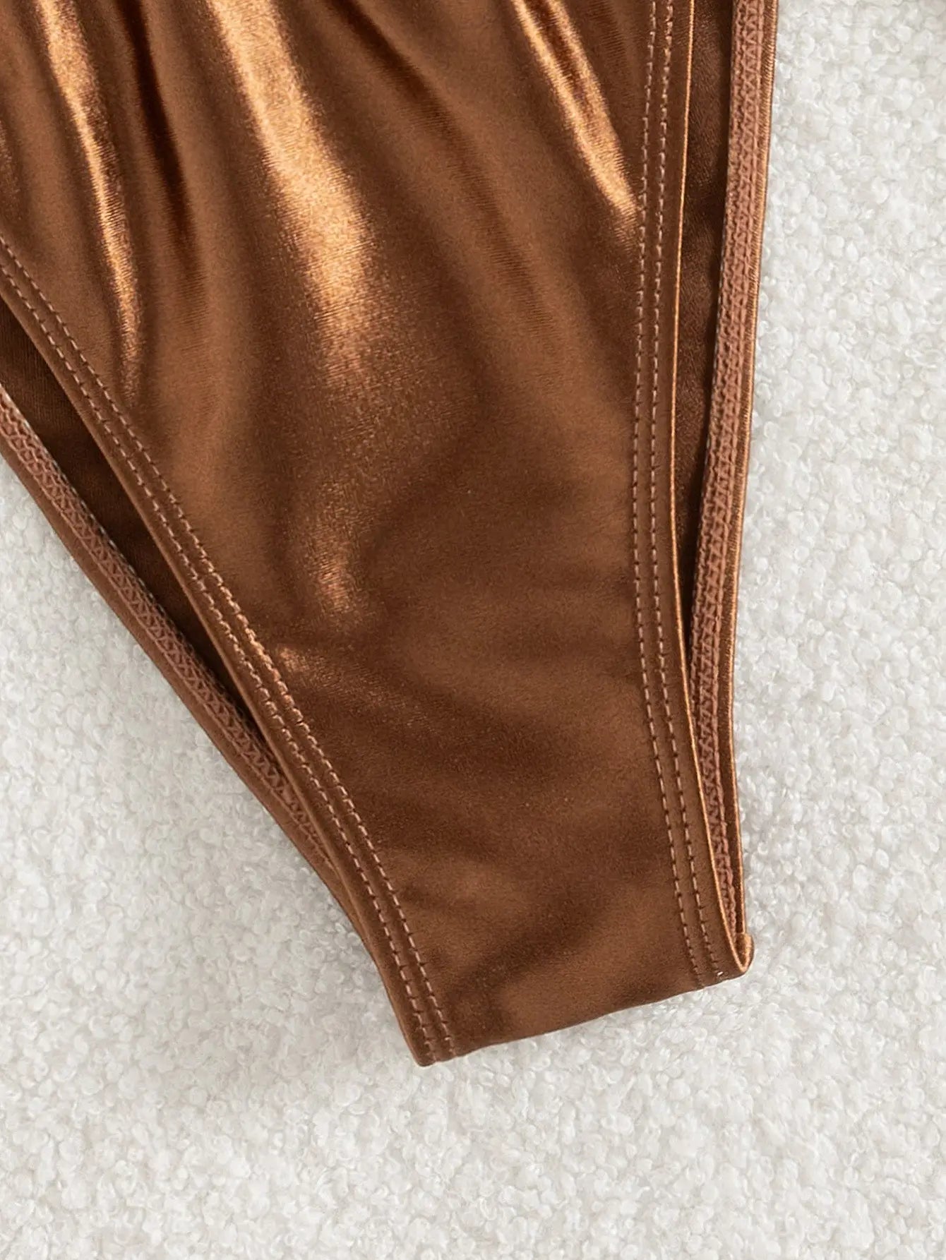 Solid Color Halter Bikini Swimsuit Low Waist Bottom Boho Vacation Bella Mia