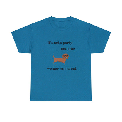 Dachshund Weiner Party Short Sleeve Tee