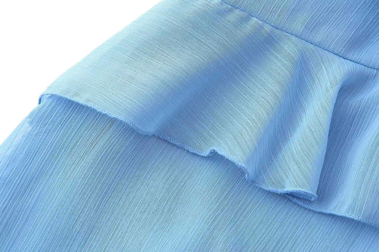 Women Clothing Laminated Decoration Sexy Suspenders Dress Bella Mia