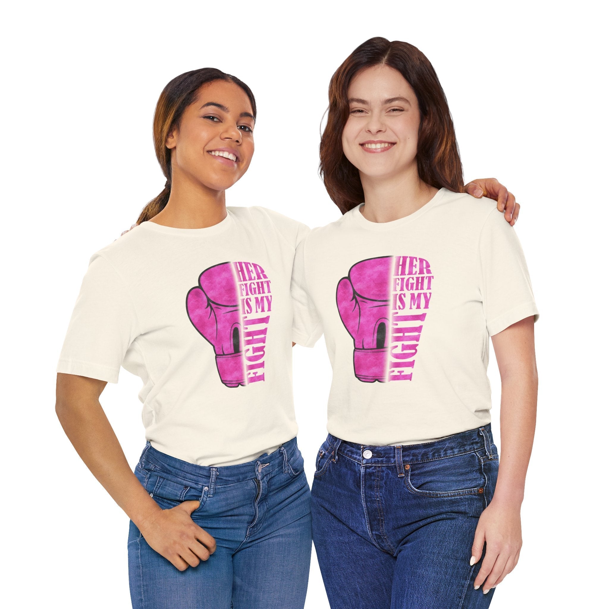 Empowering Fight Tee Unisex Jersey Short Sleeve Tee Cancer Awareness Shirt Inspirational Gift Womens Rights Tee Coco’s Tee Boutique