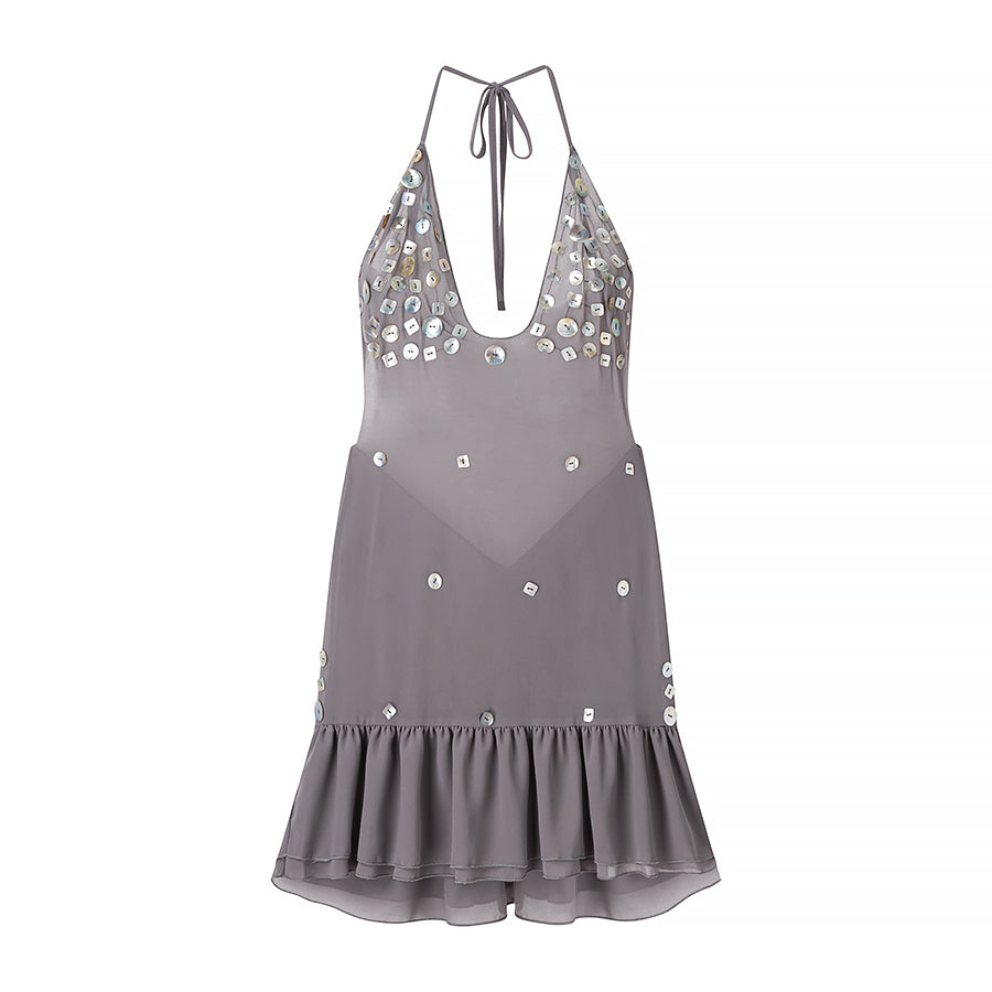 Summer Women Clothing Sexy Sexy Slim Shell Halter Short Dress Bella Mia