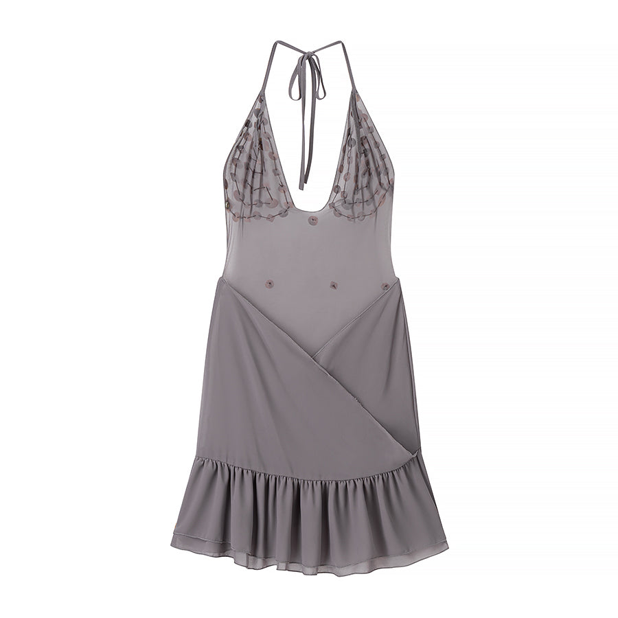 Summer Women Clothing Sexy Sexy Slim Shell Halter Short Dress Bella Mia