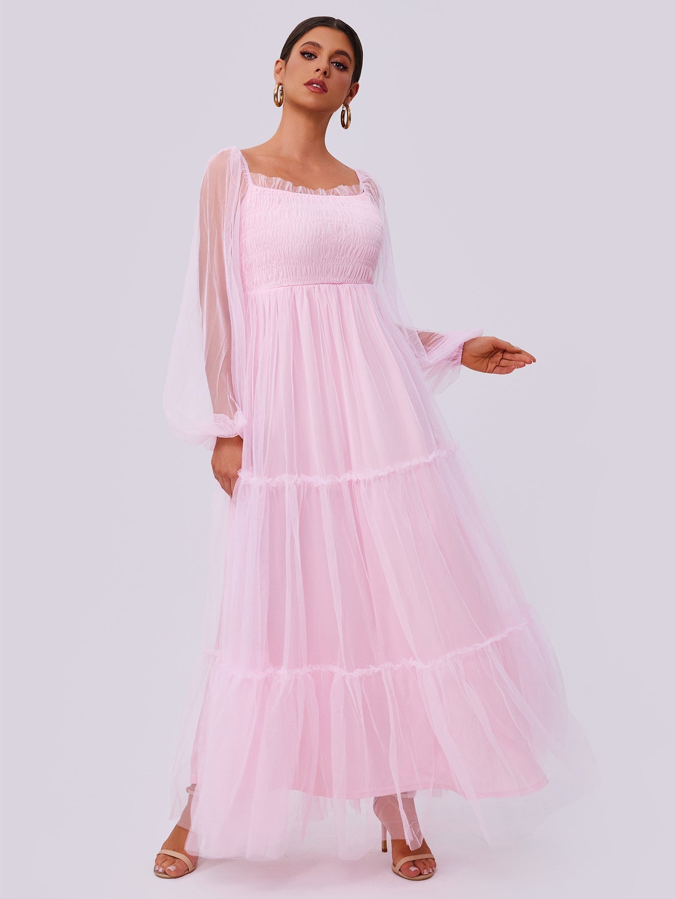 Women Sweet Daily Mesh Tutu Dress