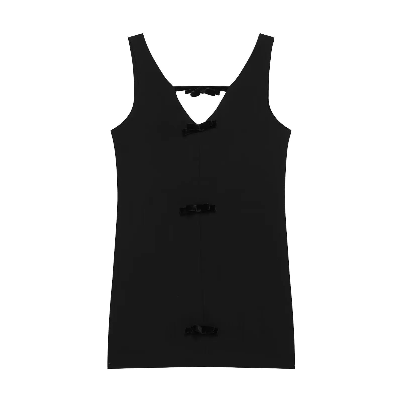 Summer Velvet Bowknot Cutout Short Dress With V Neck A Line Bella Mia