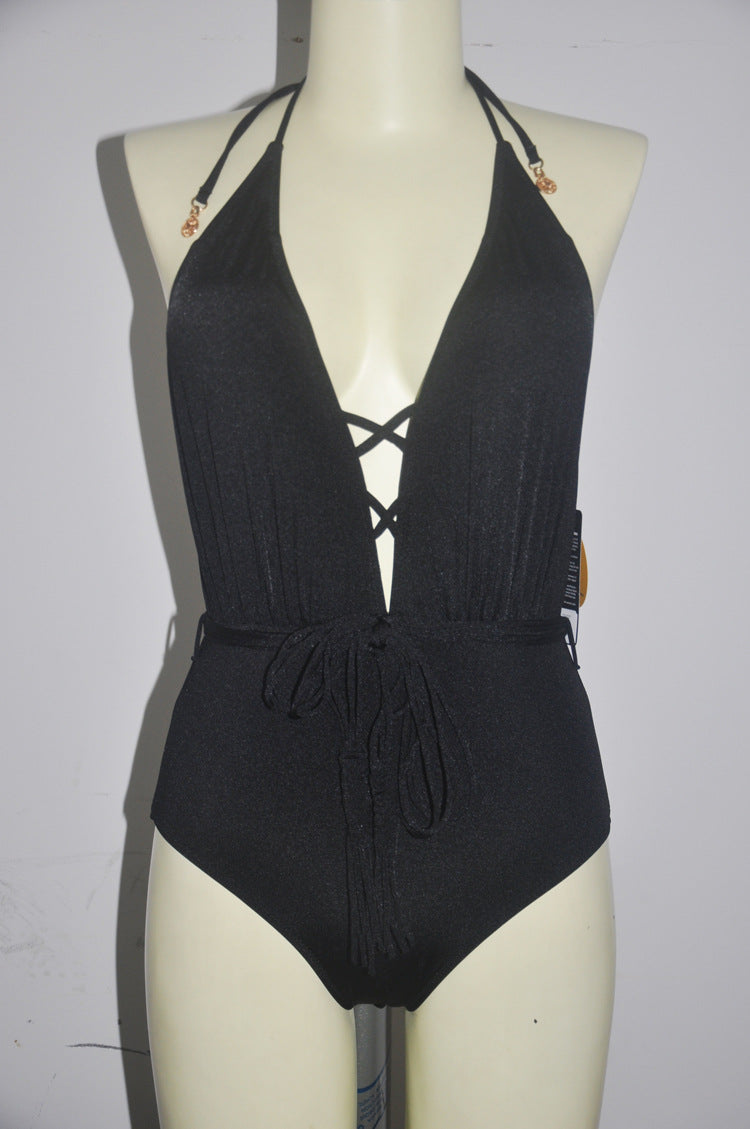 Belly Covering Gathering Swimwear Swimsuit Smart Sexy One Piece Bikini Swimsuit Bella Mia