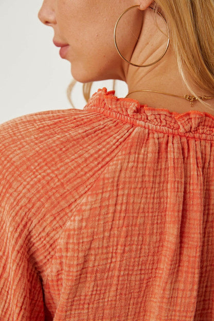 Frill V-Neck Balloon Sleeve BlouseFrill V-Neck Balloon Sleeve Blouse
 
 
Chic Elegance: Elevate your wardrobe with the Frill V-Neck Balloon Sleeve Blouse, combining fashion-forward style with a touchLove Salve -Neck Balloon Sleeve BlouseBlouses