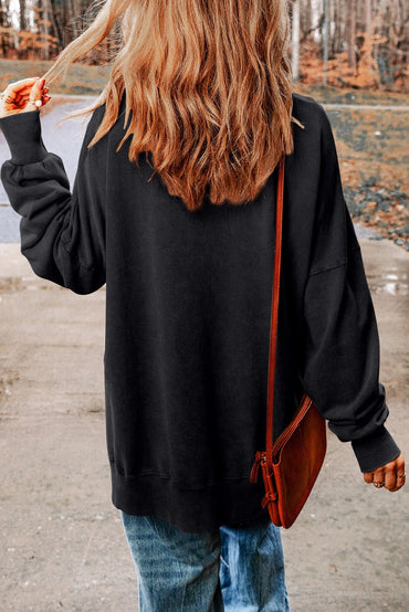 Sequin pumpkin oversized sweatshirt