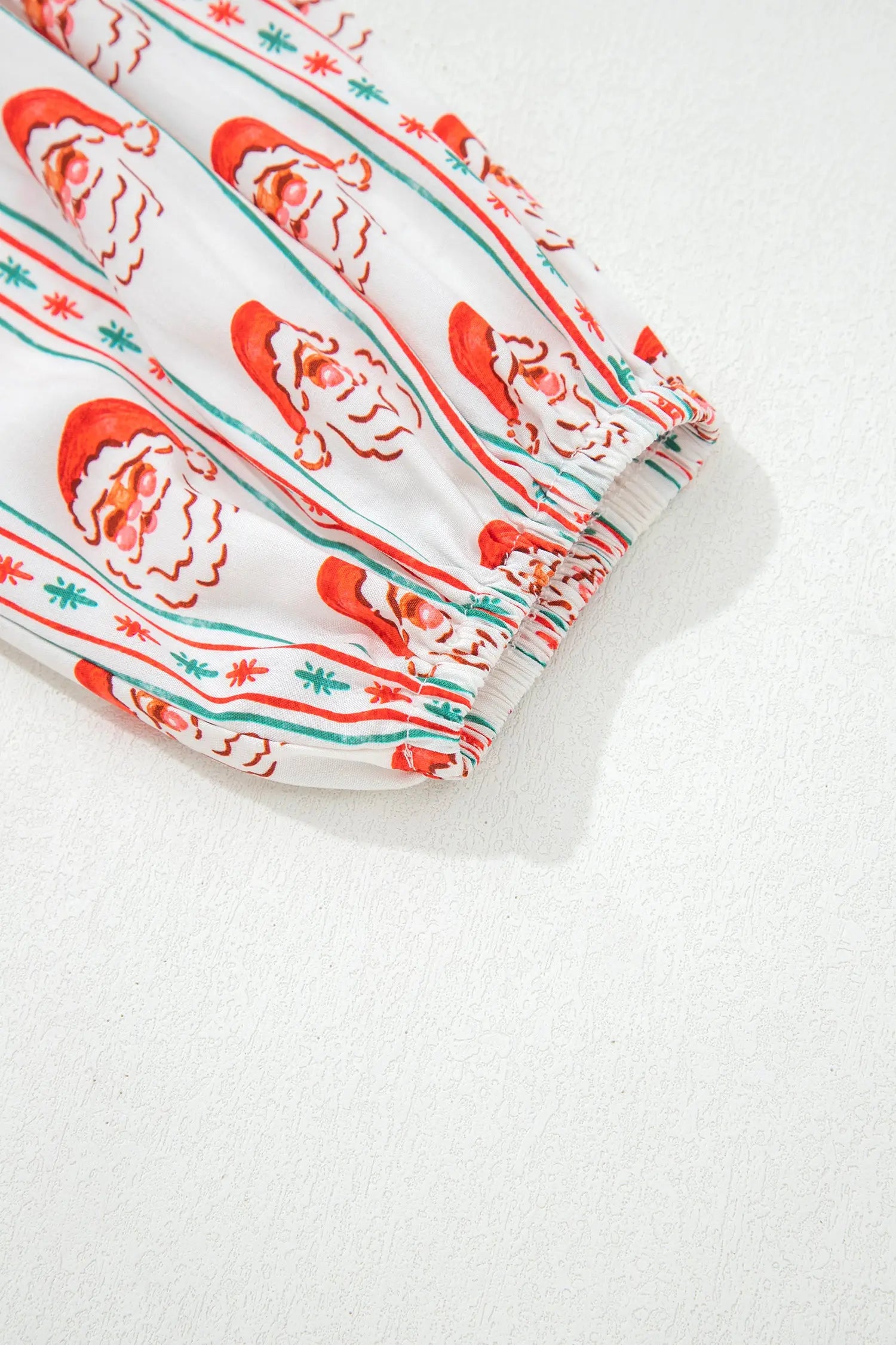 White Santa Contrast Collar Button Front Long Sleeve A Line Mini Dress Dear-Lover Dropshipping