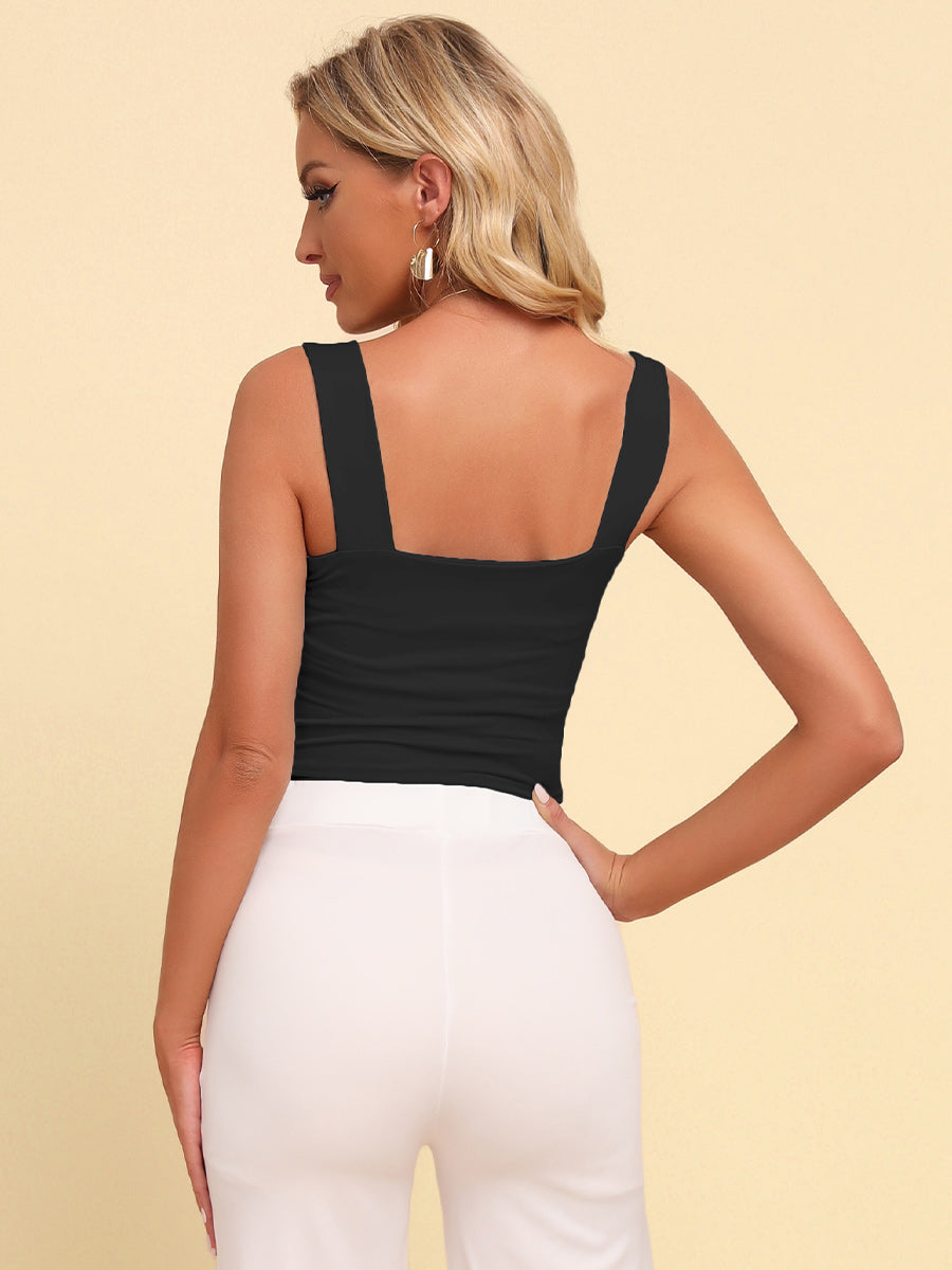 Square Neck Sleeveless Knit Top Coco’s Tee Boutique