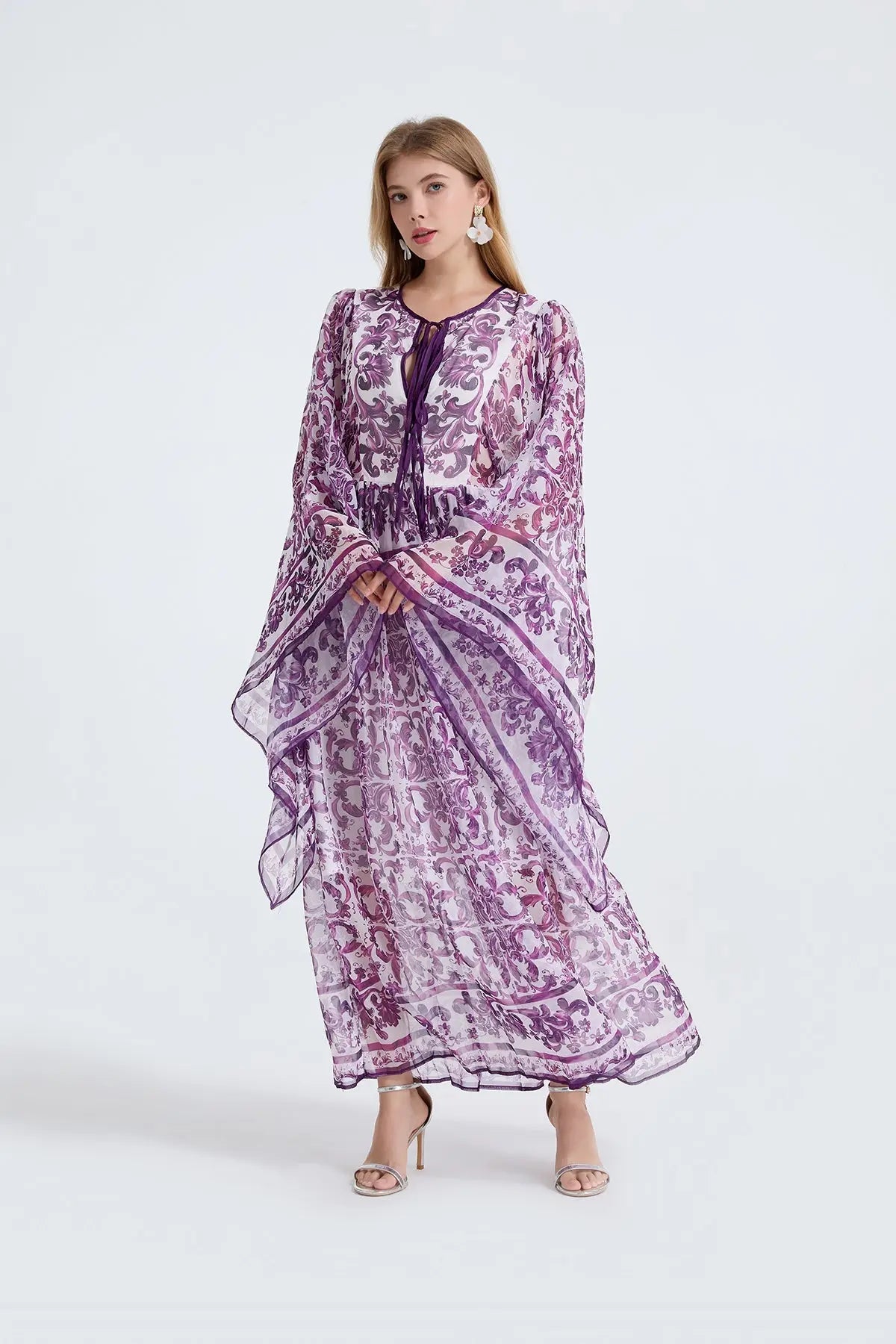 Women Spring Autumn Loose A Line Long Sleeved Dress Bella Mia