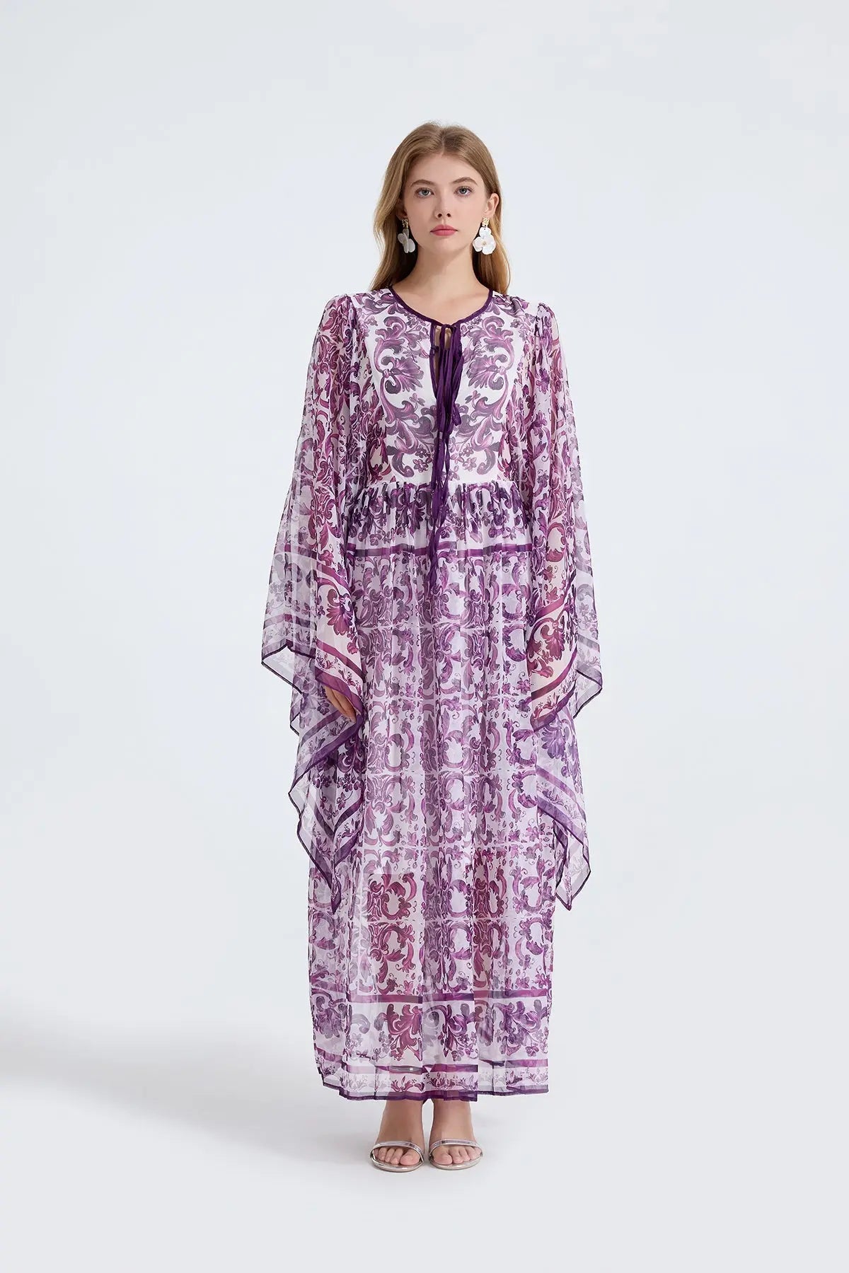 Women Spring Autumn Loose A Line Long Sleeved Dress Bella Mia