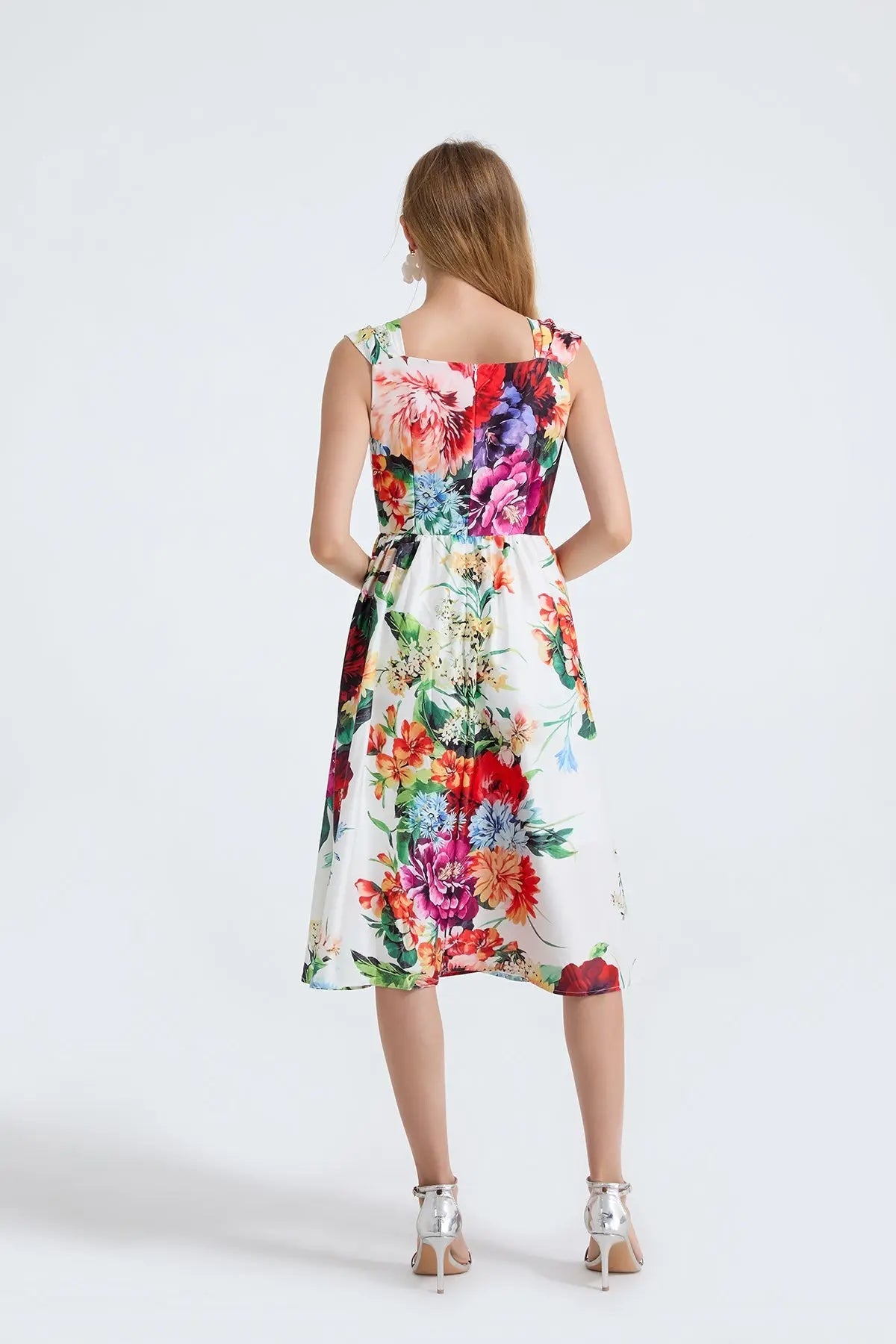 Women Summer Fitted With A Line Dress Bella Mia