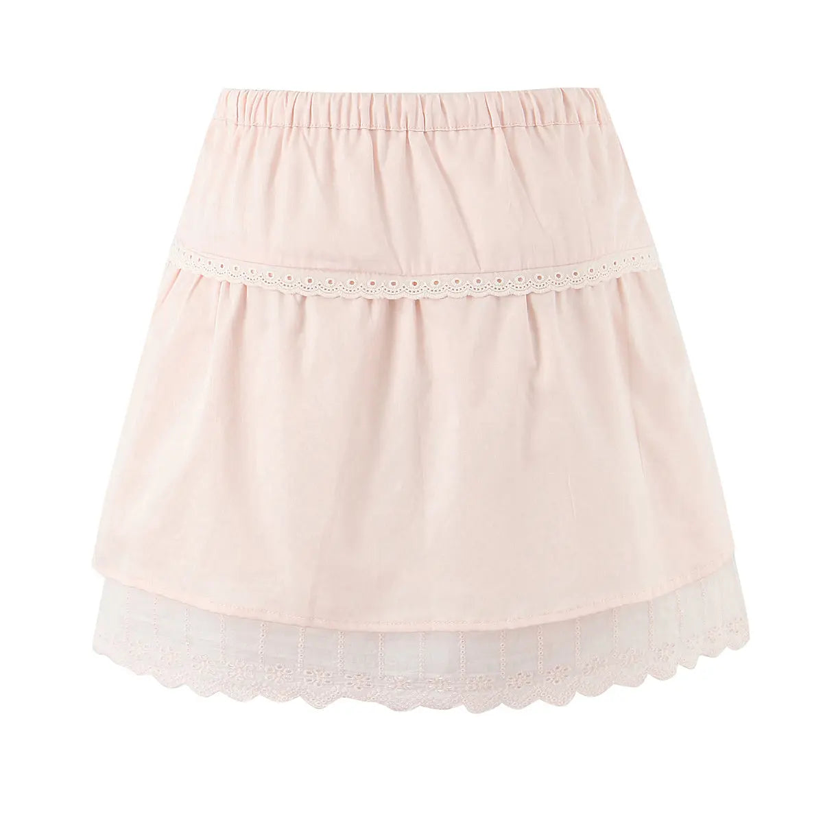 Elegant Lace Flying Sleeve Top And High Waist Elastic Skirt Set Bella Mia