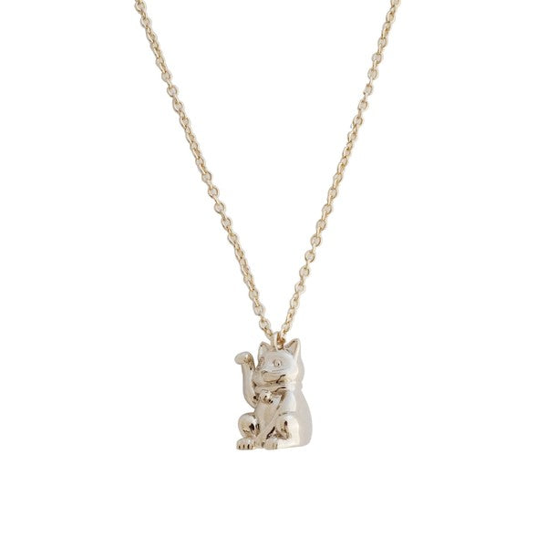 Lucky Cat Charm Necklace Coco’s Tee Boutique