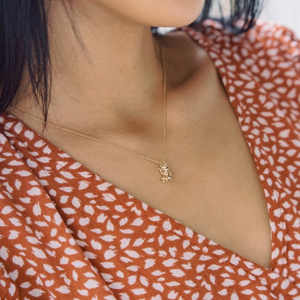 Lucky Cat Charm Necklace Coco’s Tee Boutique