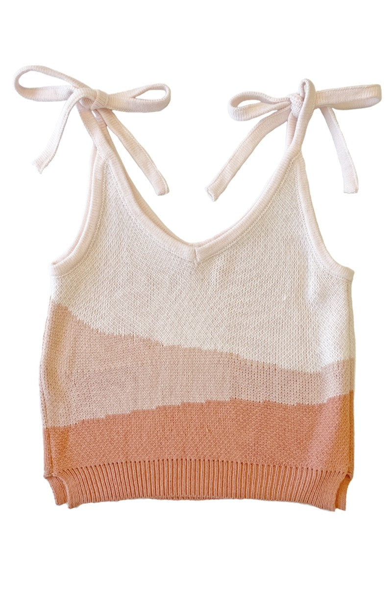 Sunset tie tank Miss Sparkling