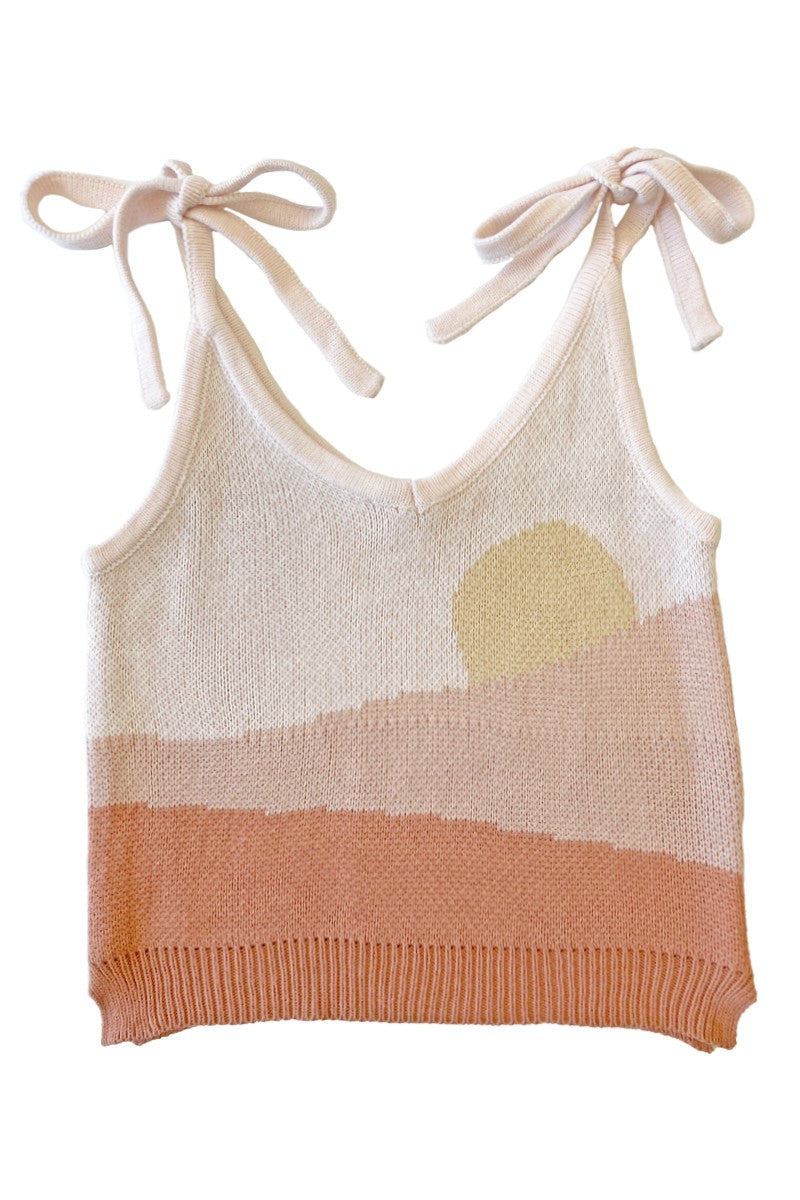 Sunset tie tank Miss Sparkling