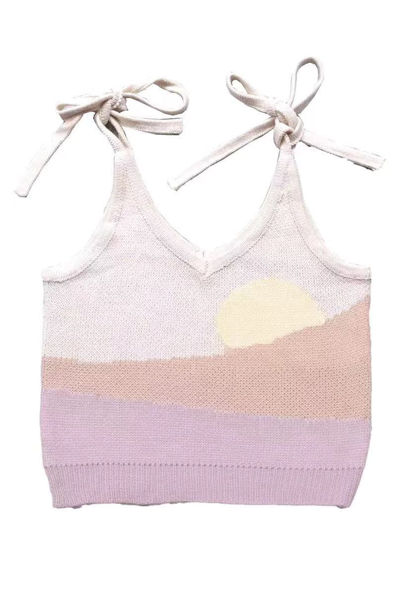 Sunset tie tank Miss Sparkling