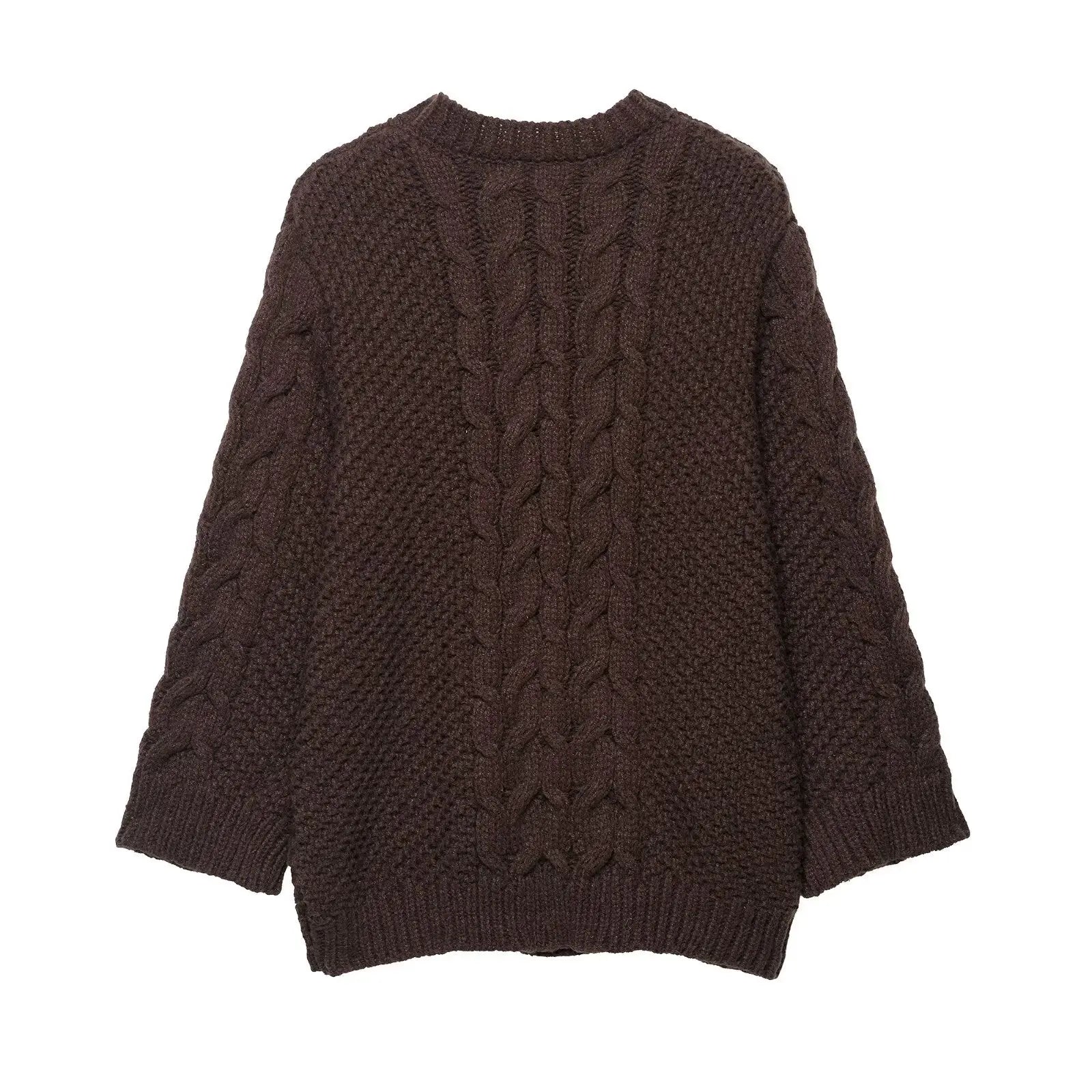 Women Clothing Street Twist Large Sleeves Sweater Bella Mia