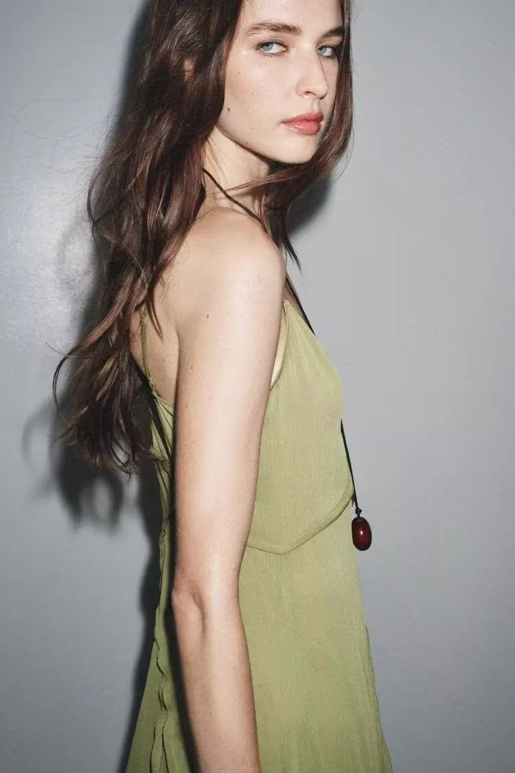 Women Clothing Draping Effect Stitching Dress Bella Mia