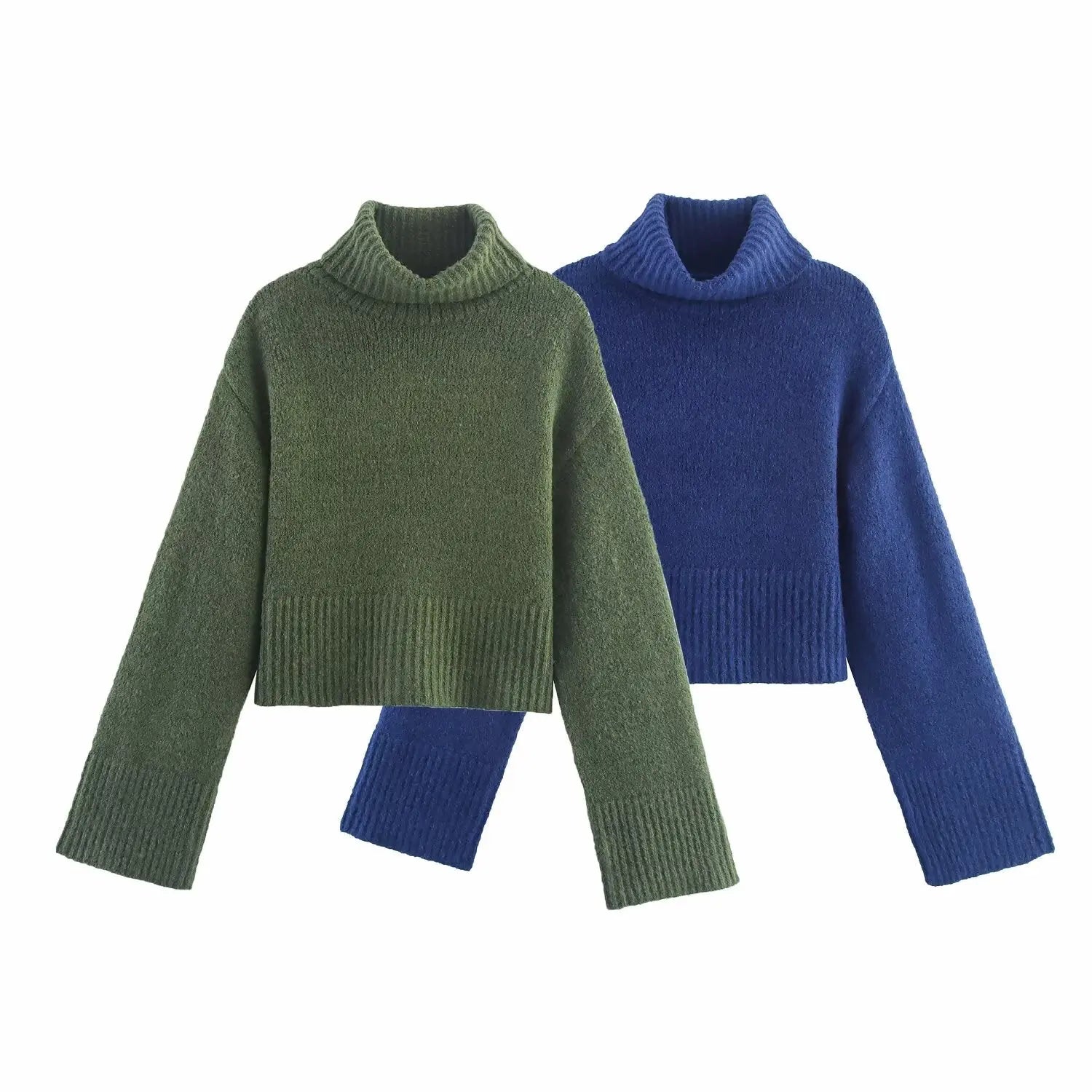 Women Clothing Winter Long Sleeve Stand Collar Basic Comfortable All Matching Sweater Bella Mia