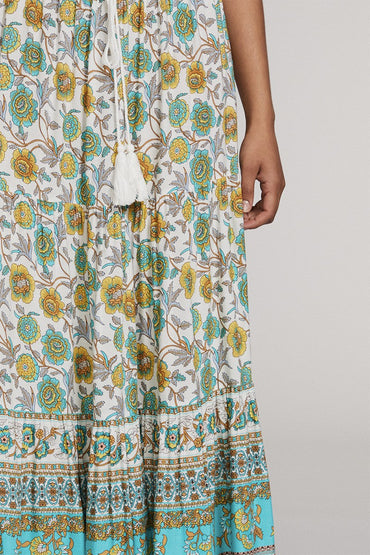 Printed maxi skirt