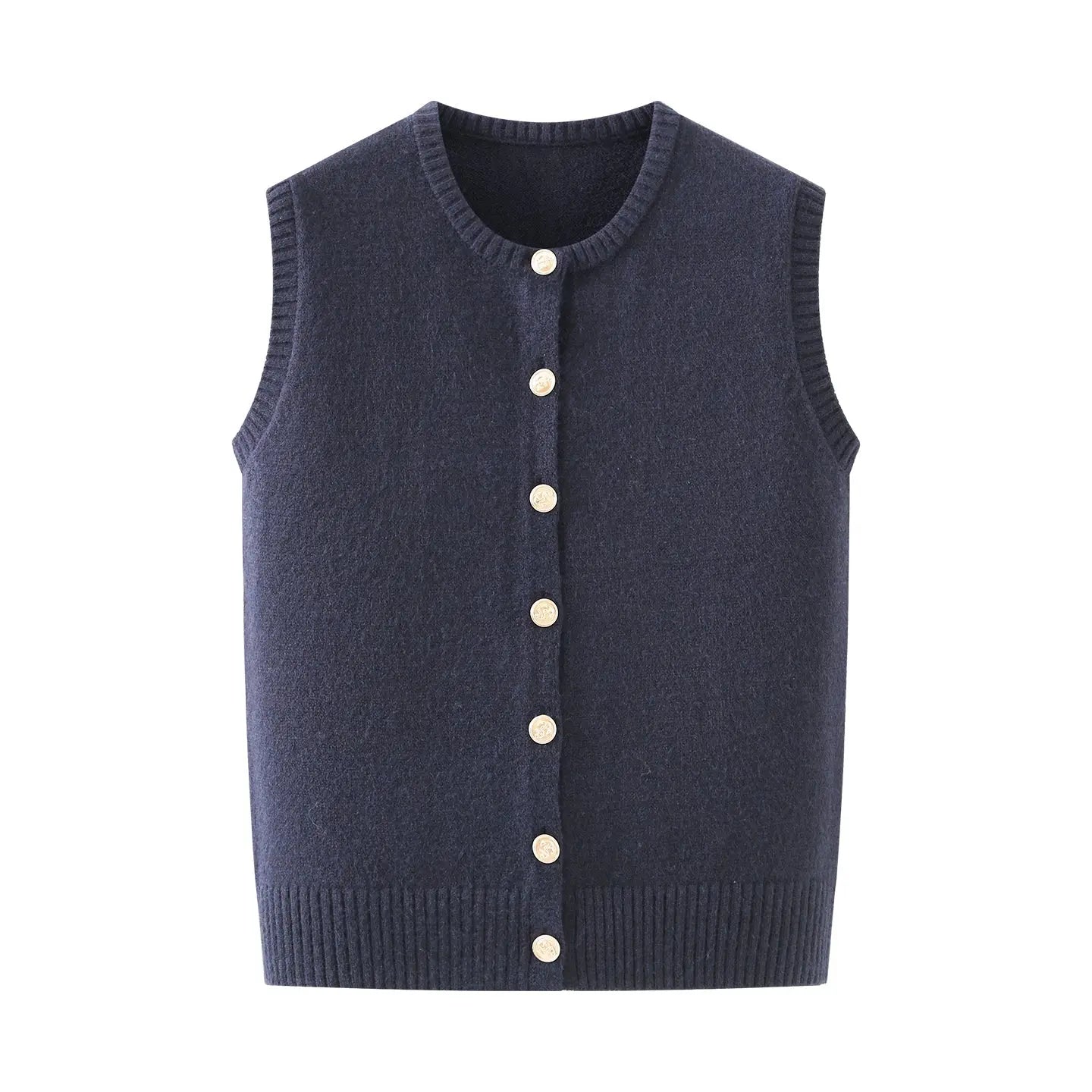 Women Clothing Diamond Lattice Knitwear Women Autumn Long Sleeve Lazy Sweater Vest Bella Mia