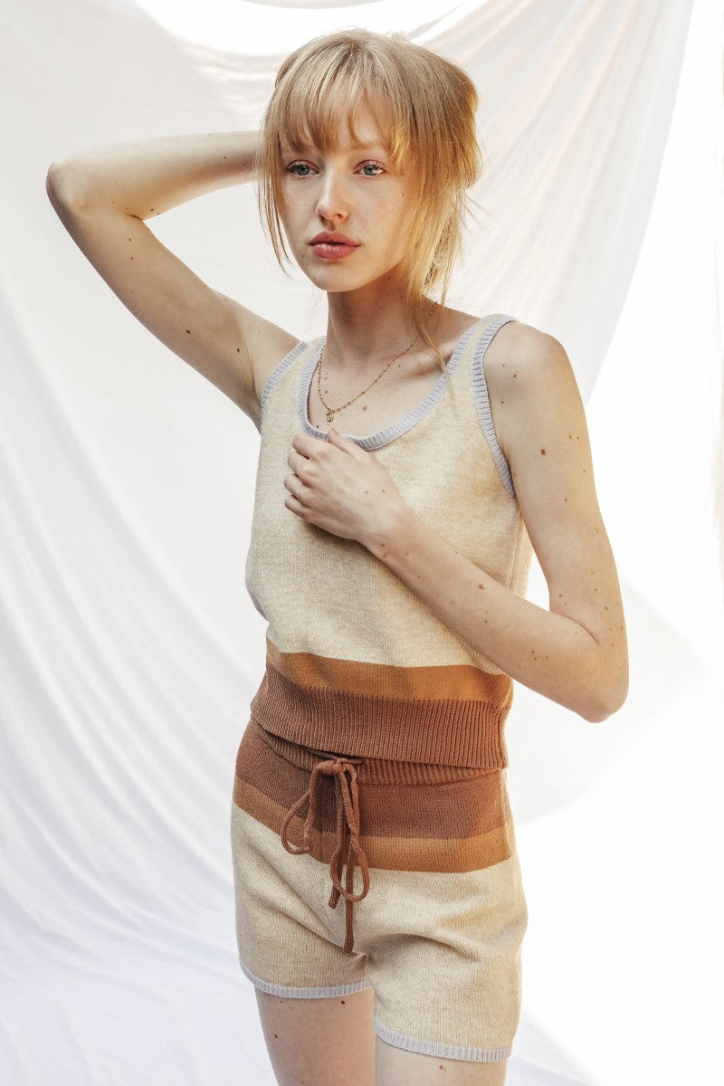 Knit color block set Miss Sparkling